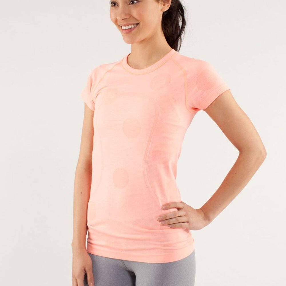 Lululemon Women's Run: Swiftly Tech Short Sleeve - Light Orange